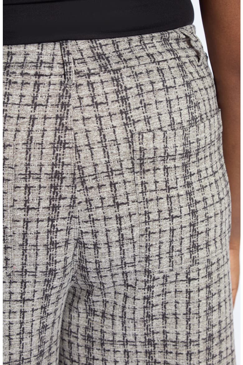 Erin Tweed Print Pull-On High Waist Ankle Wide Leg Pants, Alternate, color, LUSH TWEED TEXTURE