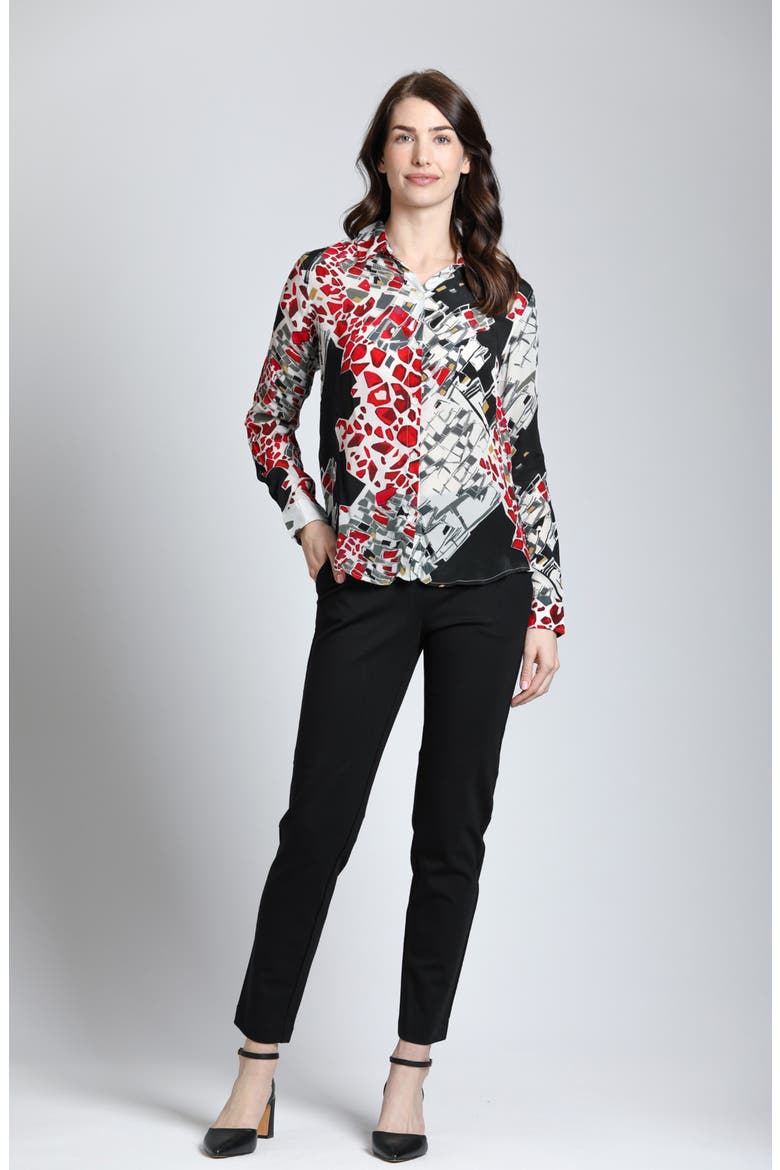 Pull-On Slim Fit Ponte Pants, Alternate, color, BLACK