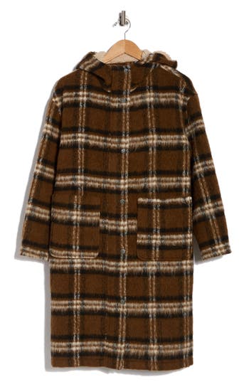 Lucky Brand Missy Hooded Jacket In Brown