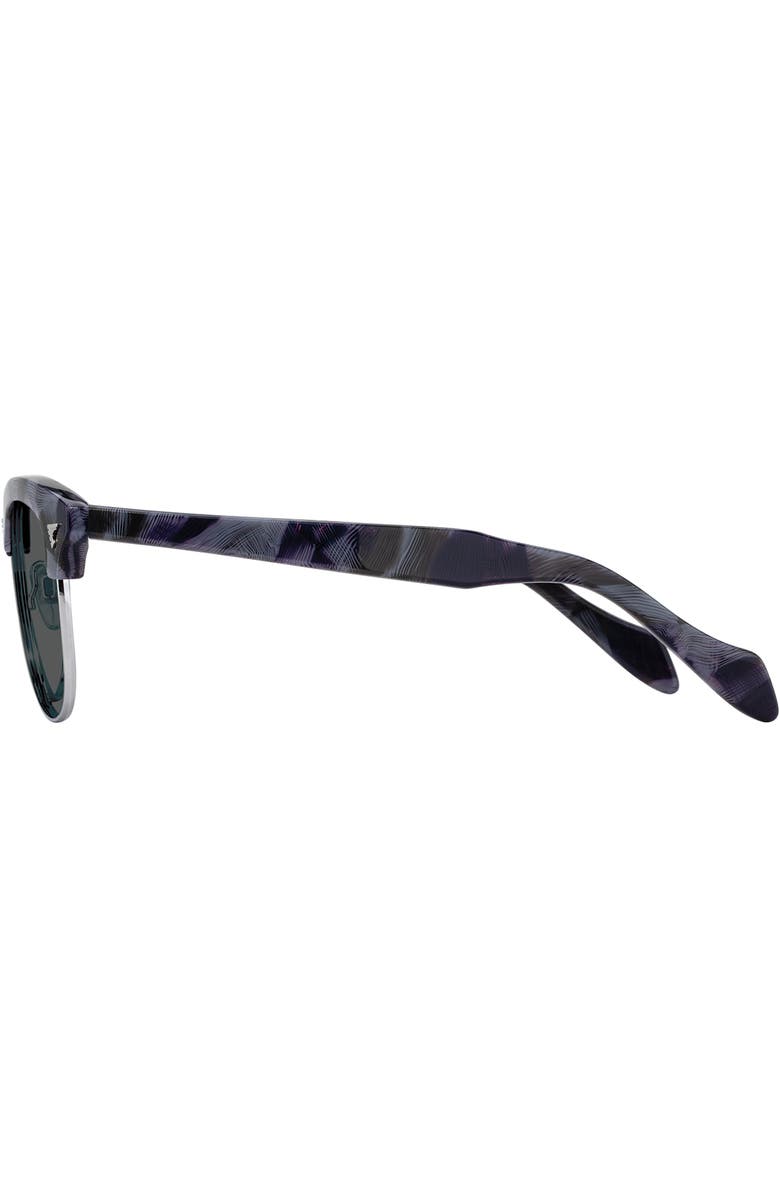 American Optical Sirmont 53mm Wayfarer Nylon Non Polarized, Alternate, color, Gravel Silver - Gyn