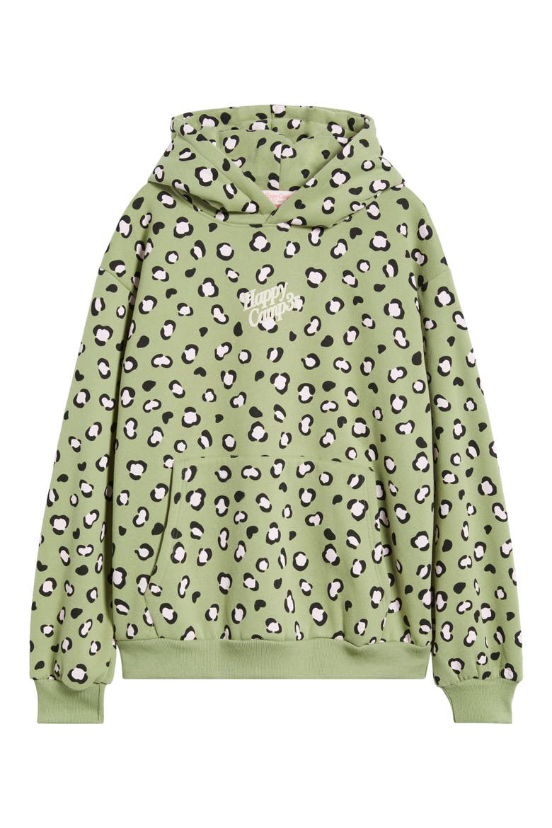 Leopard Print Core Hoodie, Alternate, color, OLIVE