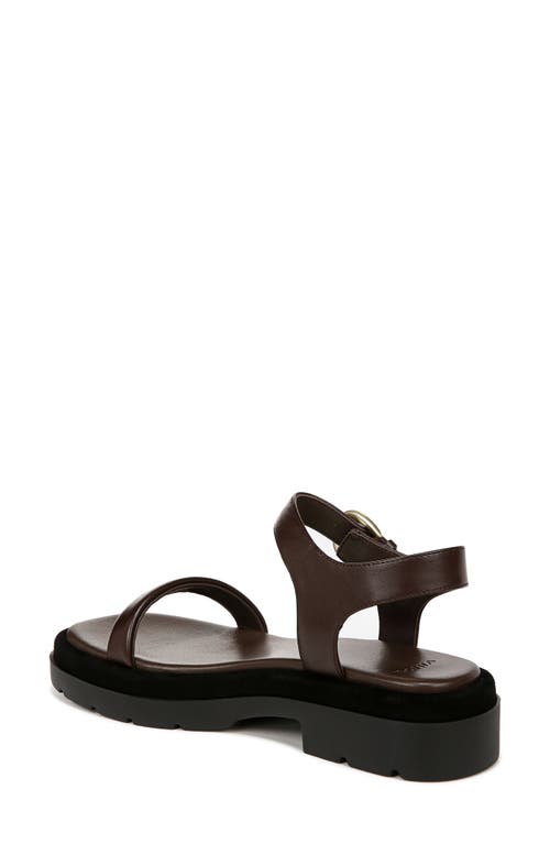 Vince Heloise Ankle Strap Platform Sandal In Cacao Brown