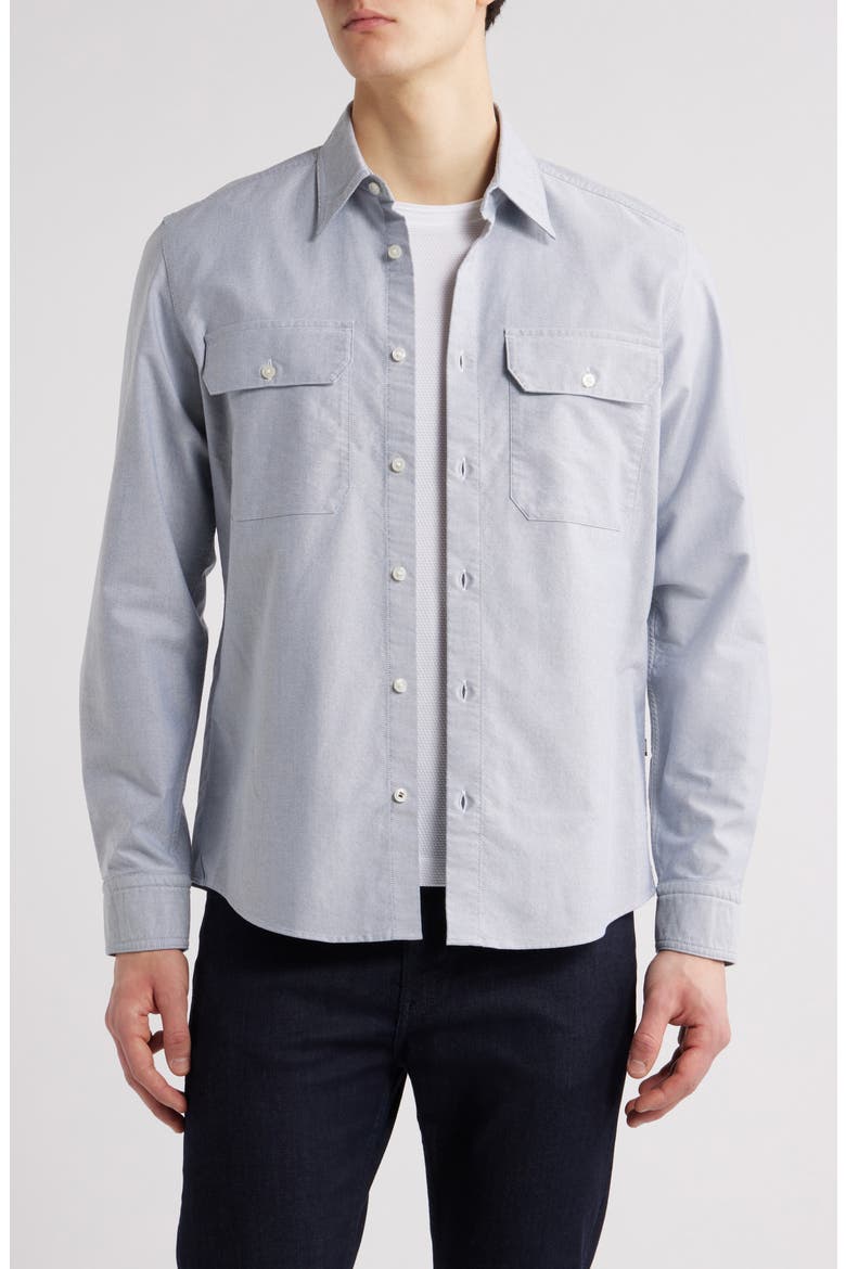 Liam Kent Regular Fit Button-Up Shirt, Main, color, MEDIUM BLUE