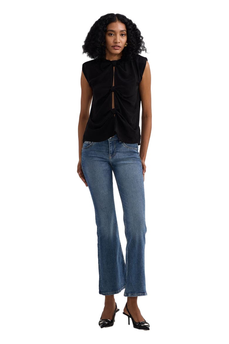 The Knot-so-Basic Top in Black, Main, color, Black