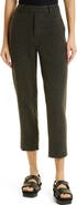 Vince Check High Waist Crop Stretch Pants