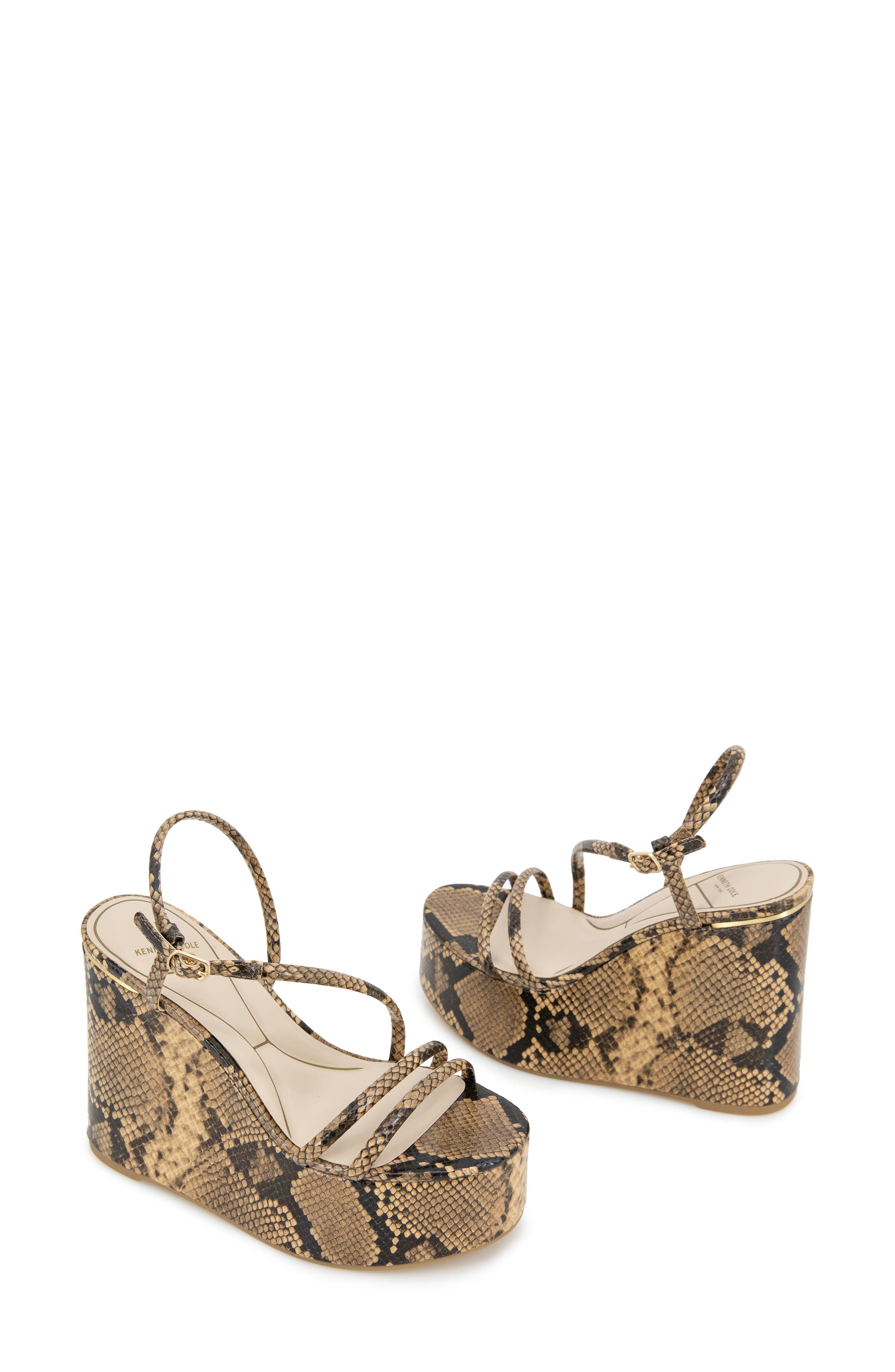 Kenneth Cole New York Tatiana Platform Wedge Sandal, Alternate, color, 