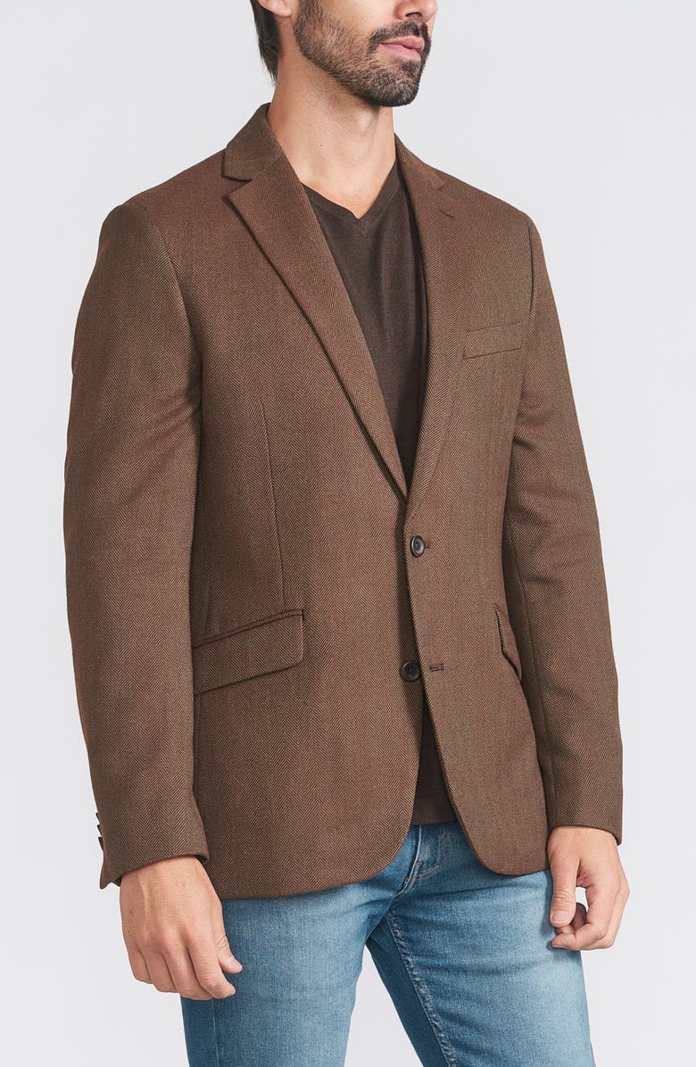 SAVILE ROW CO Herringbone Sport Coat, Alternate, color, 