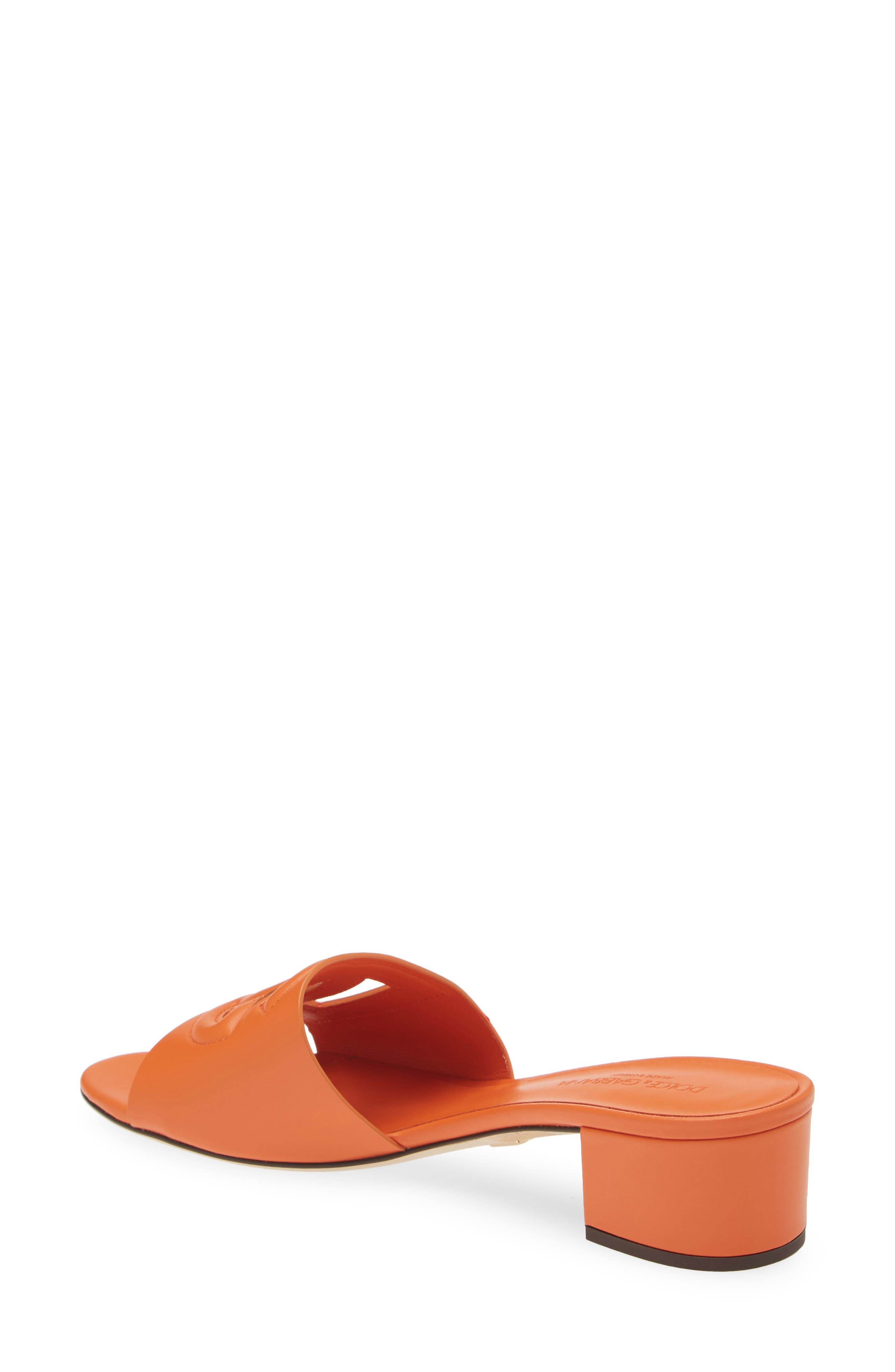 DG Interlock Slide Sandal, Alternate, color, 80244 ORANGE