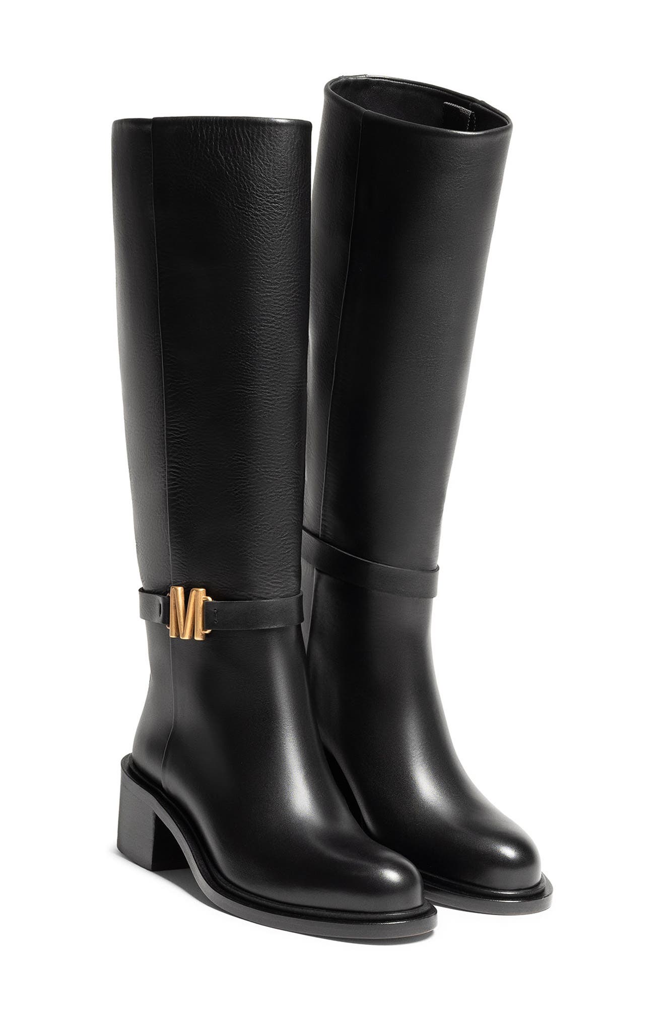 Magnanni Genevieve Riding Boot, Main, color, Black
