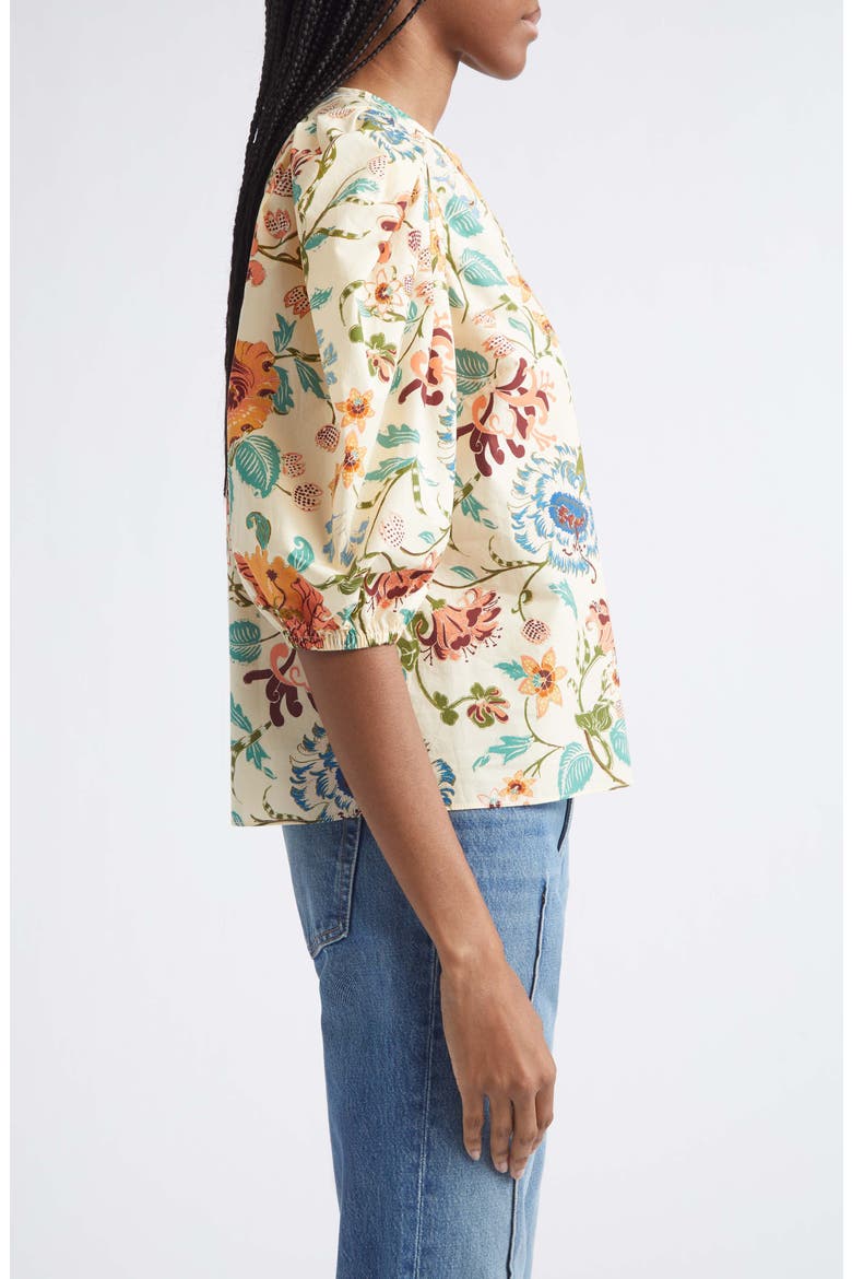 Florielle Cotton Top, Alternate, color, ABALONE