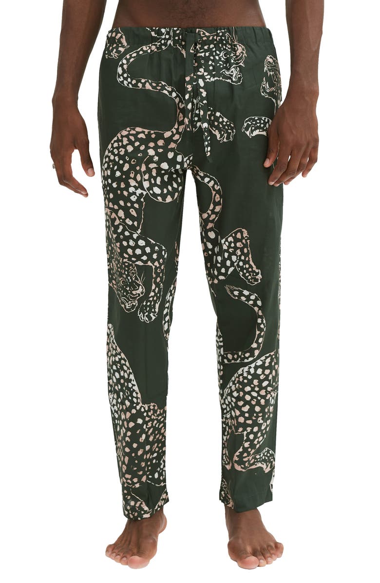 Desmond & Dempsey Print Cotton Pajama Pants, Main, color, 
