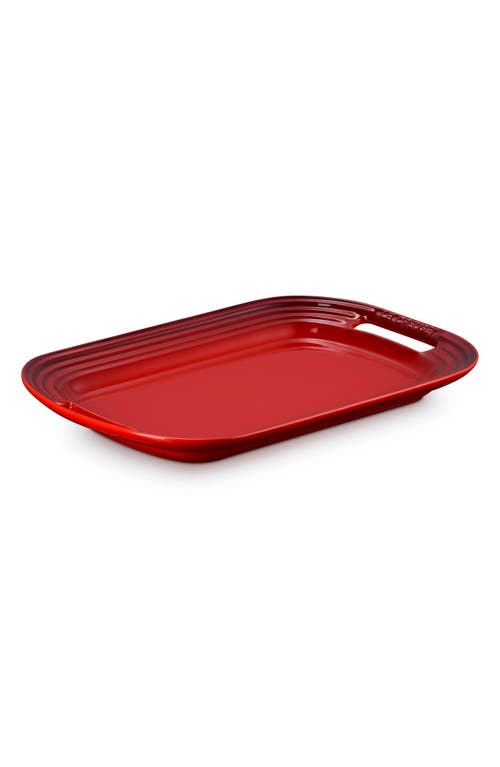 Le Creuset Stoneware Serving Platter In Red
