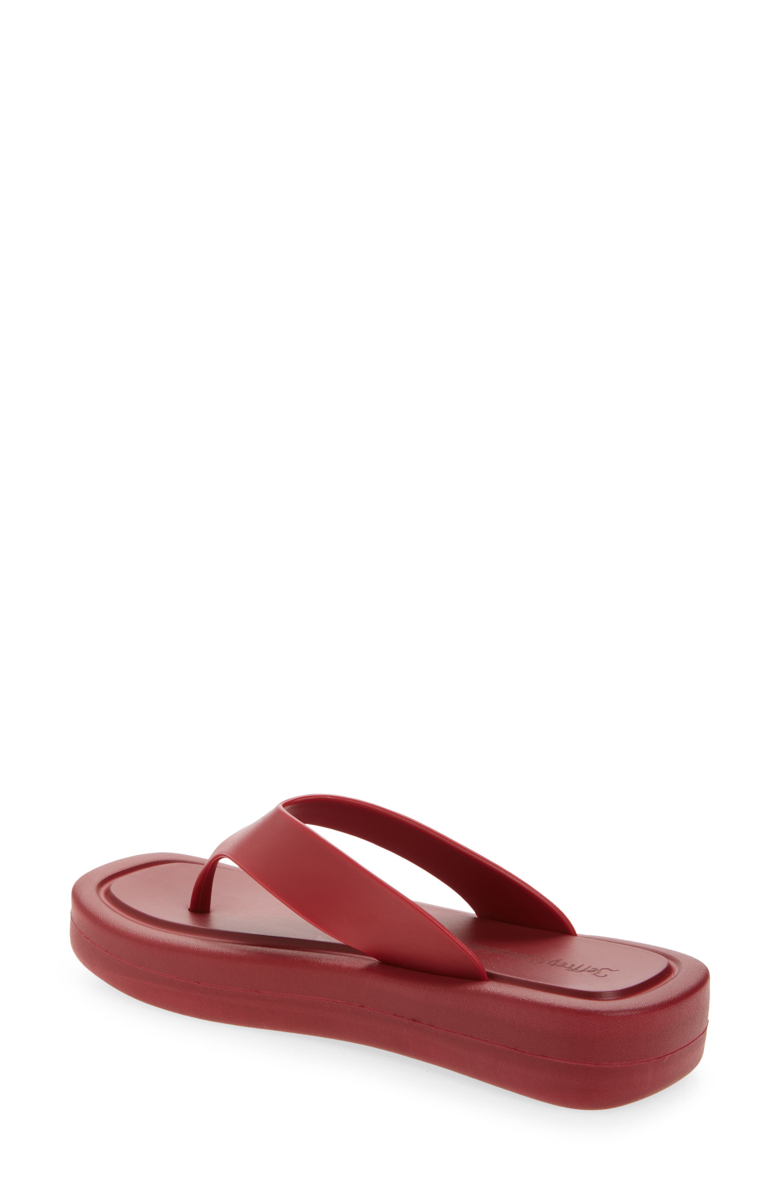 Darcie Flip Flop, Alternate, color, DARK RED