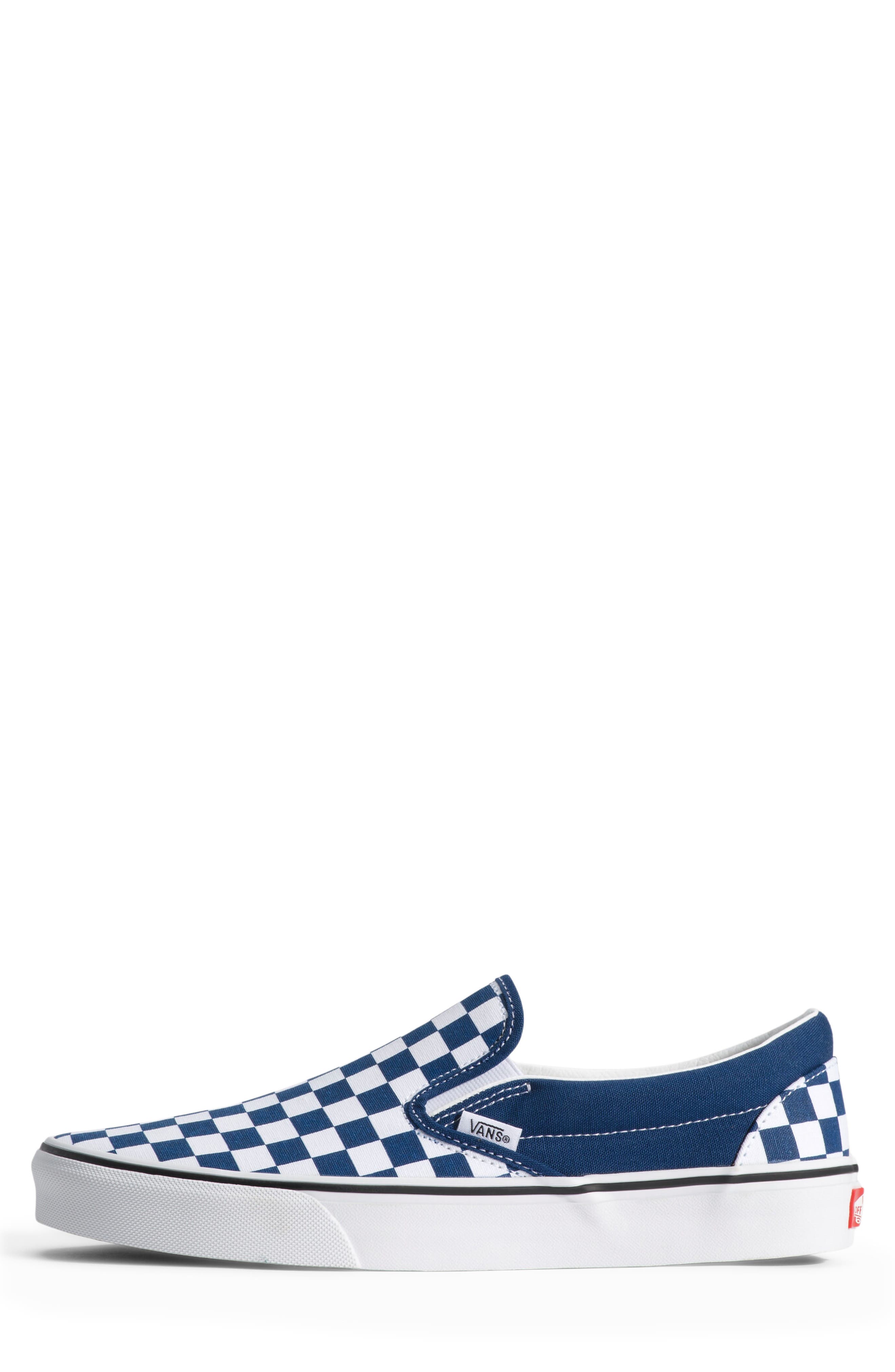 Vans Classic Slip-On Sneaker, Alternate, color, Checkerboard Deep Indigo