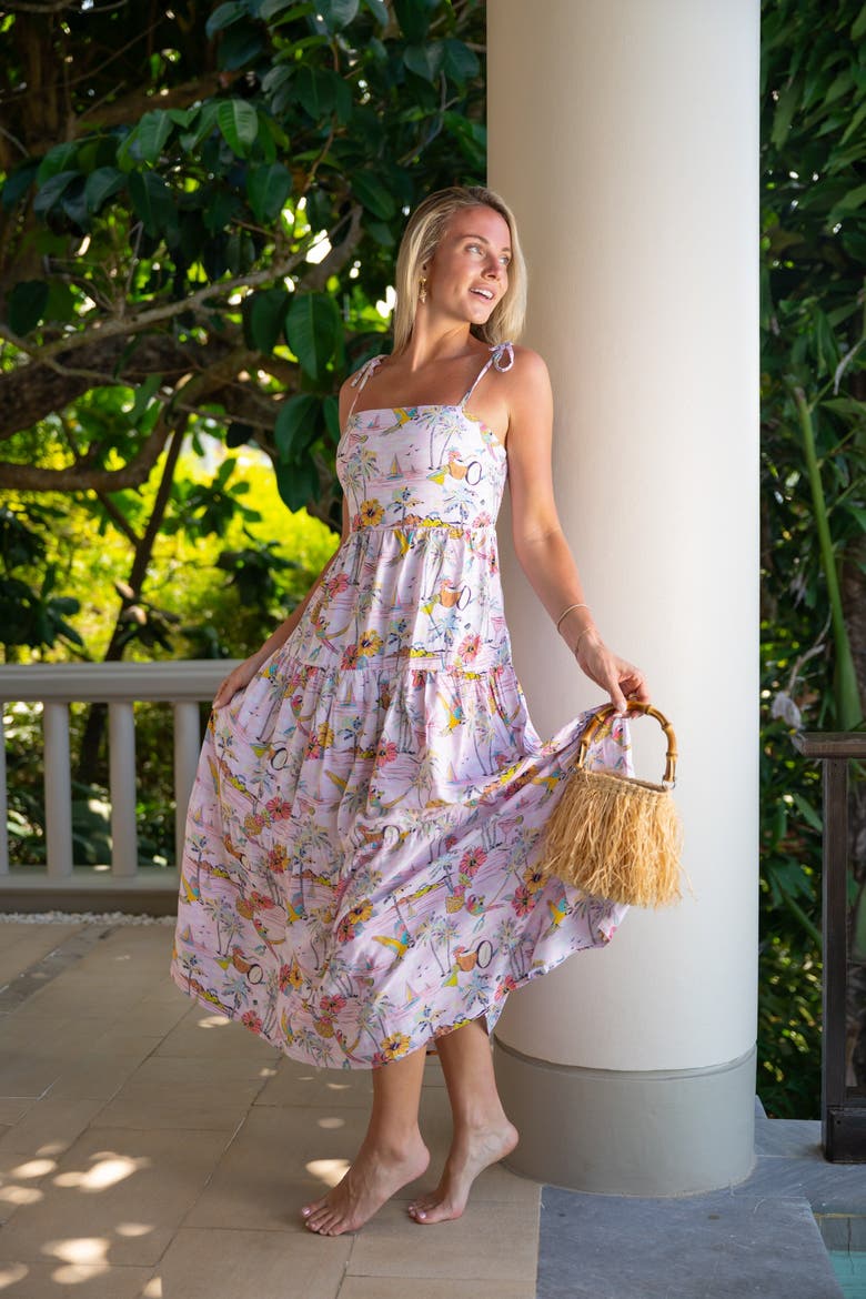 The Margaritaville Wastin' Away Again Resort Dress, Alternate, color, Pink