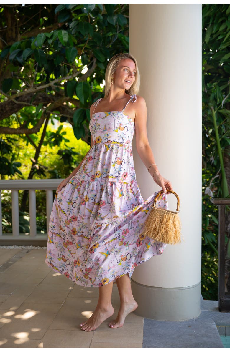 Kenny Flowers The Margaritaville Wastin' Away Again Resort Dress, Alternate, color, Pink