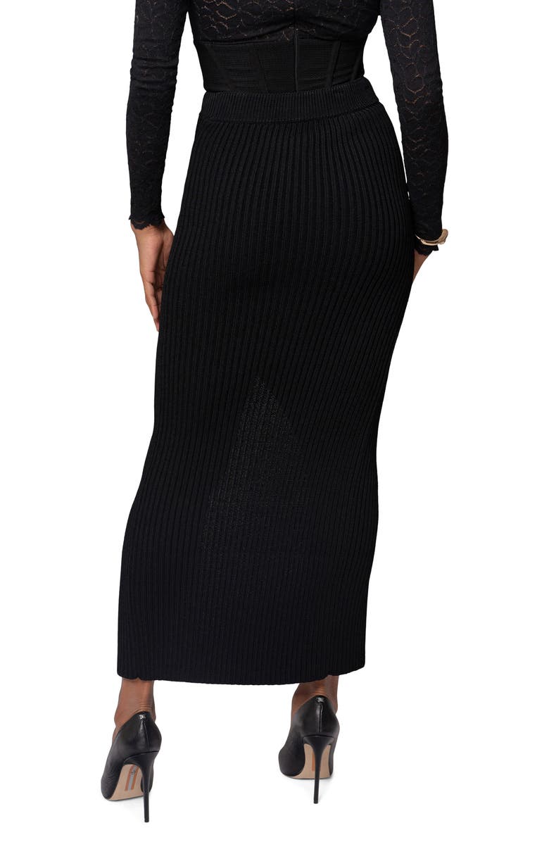 JLUXLABEL Hamptons Faux Wrap Rib Sweater Skirt, Alternate, color, 