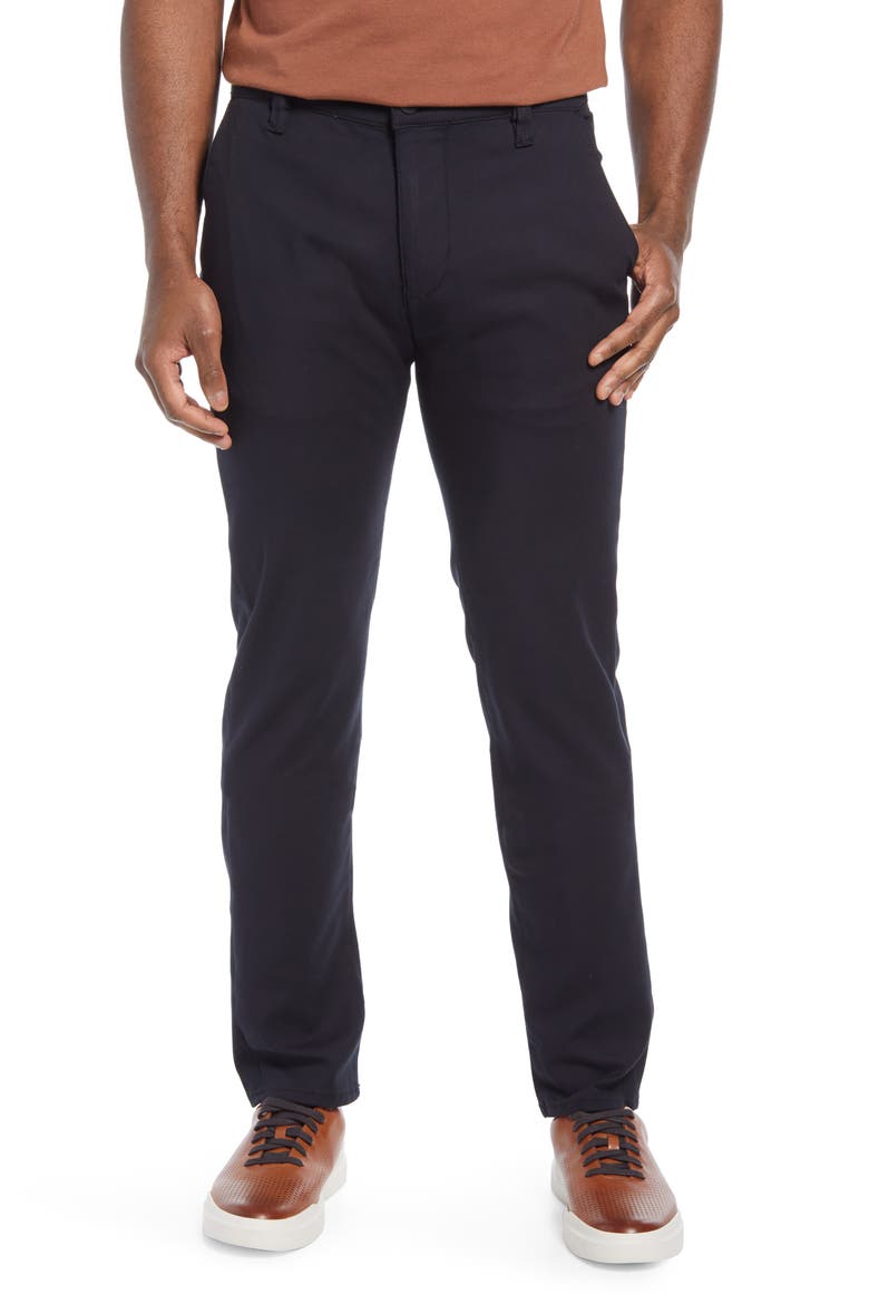 Verona Slim Fit Straight Leg Chinos, Main, color, BLACK HIGH FLYER
