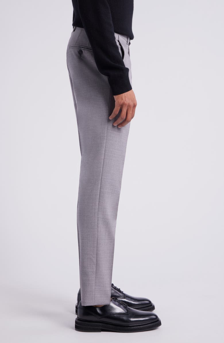 AllSaints Ross Slim Fit Taper Leg Stretch Wool Pants, Alternate, color, Grey