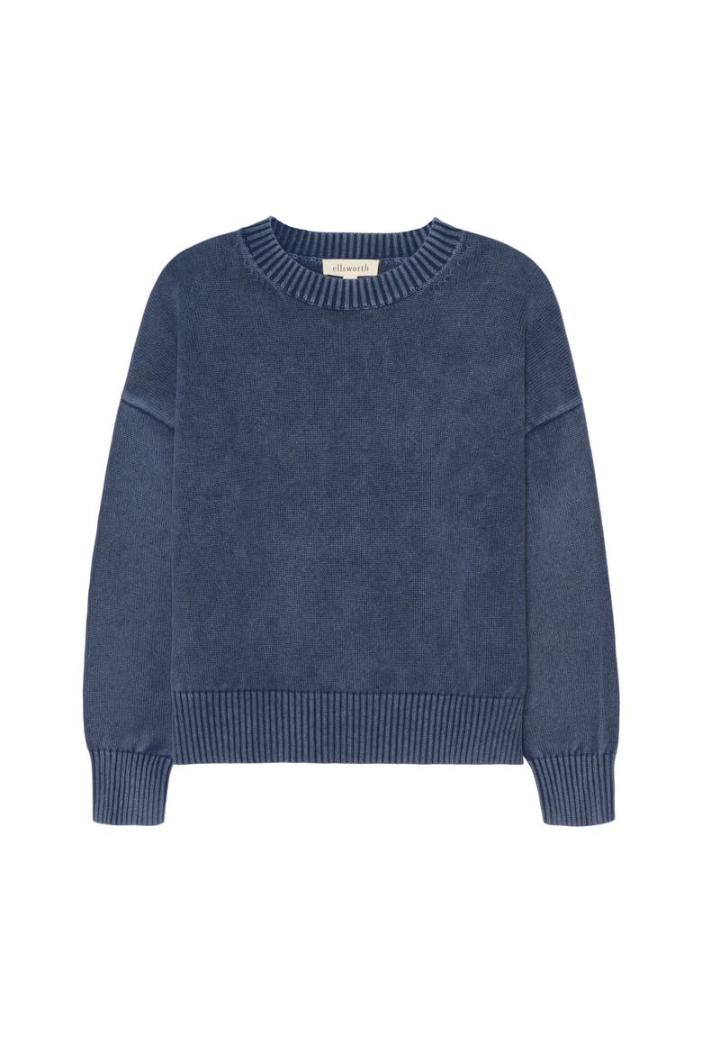 Emery Crewneck Sweater, Main, color, Faded Navy