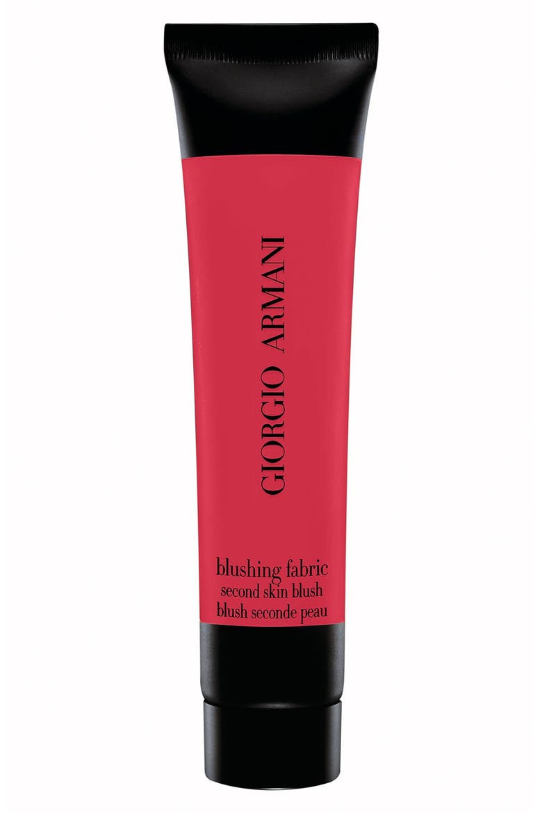 Giorgio Armani 'Blushing Fabric' Second Skin Blush, Main, color, #01 SHIMMERING PEACH