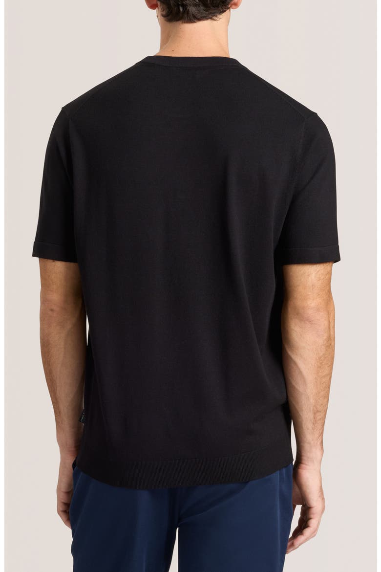 Modern Crewneck Sweater, Alternate, color, BLACK