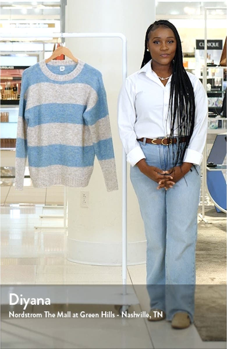 Stripe Bouclé Sweater, sales video thumbnail