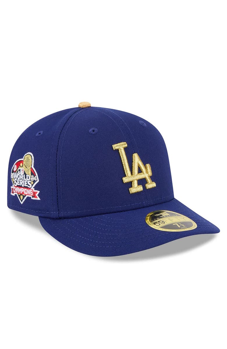 New Era Men's New Era Royal Los Angeles Dodgers 2025 Gold Collection Low Profile 59FIFTY Fitted Hat, Main, color,