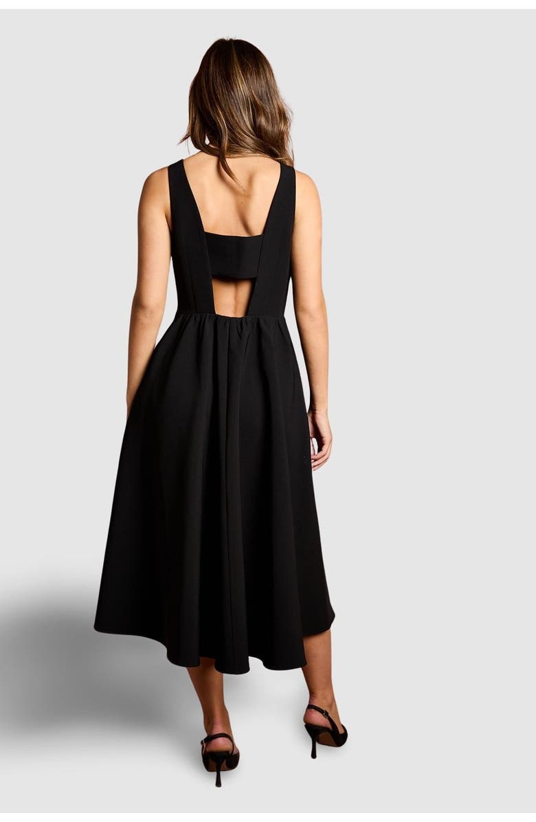 Coast Sleeveless Bow Midi Dress, Alternate, color, Mono