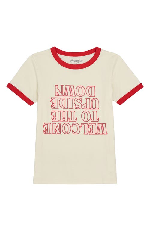 Wrangler X Stranger Things Upside Down Graphic T-shirt In White