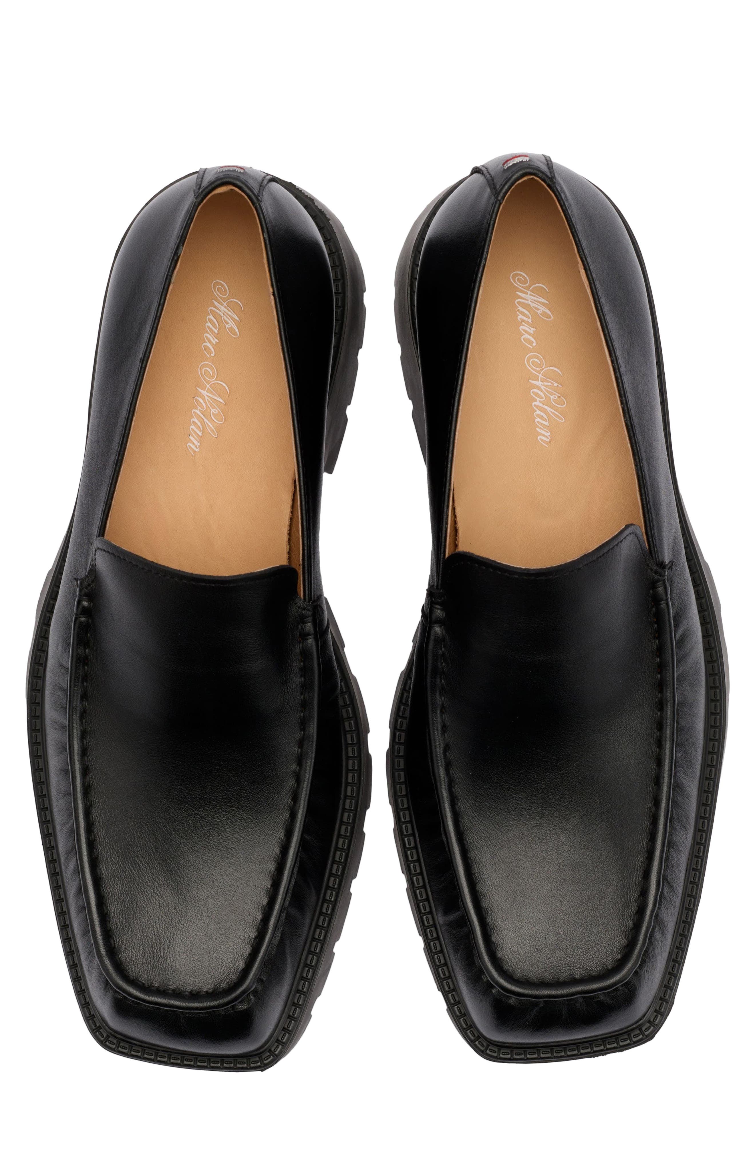 Mercer Leather Loafer, Alternate, color, BLACK