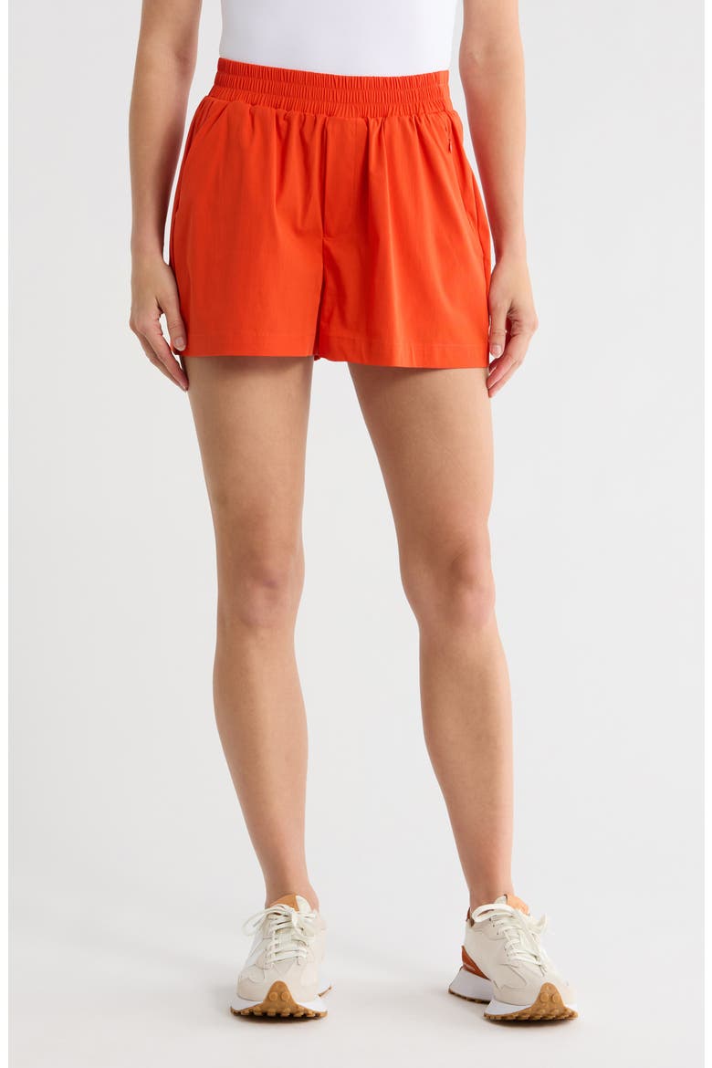 Poplin Weekend Shorts, Main, color, ROMA