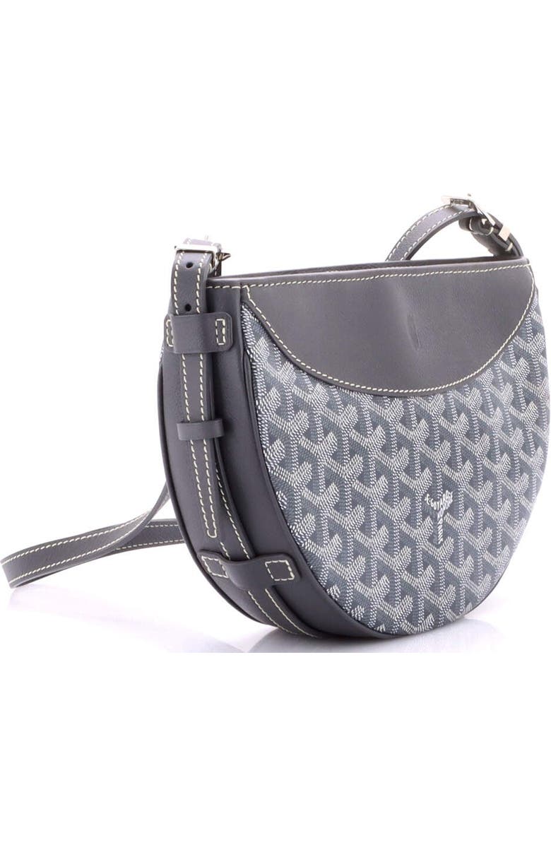 Pre-Owned Goyard Hirondelle Shoulder Bag Coated Canvas and Leather, Alternate, color, Gray