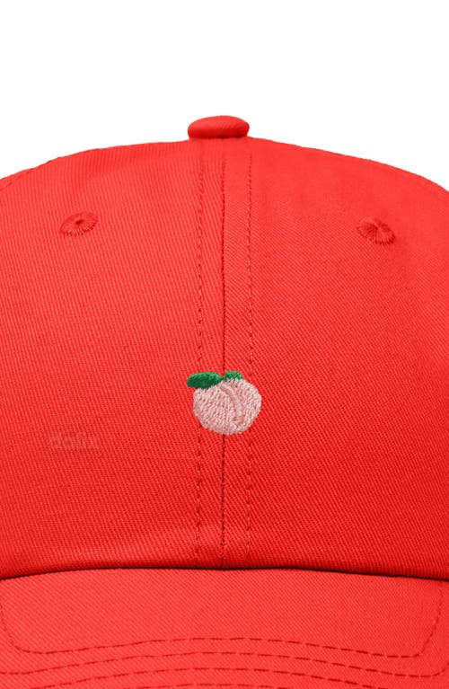 Dalix Lil Peach Dad Cap In Red