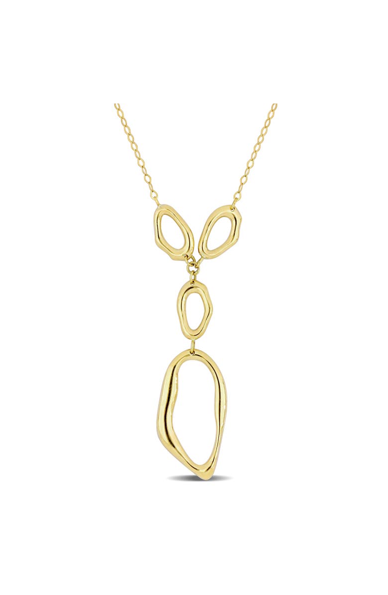 Julianna B. Abstract Shape Lariat Necklace 10k, Main, color, 10K Yellow Gold