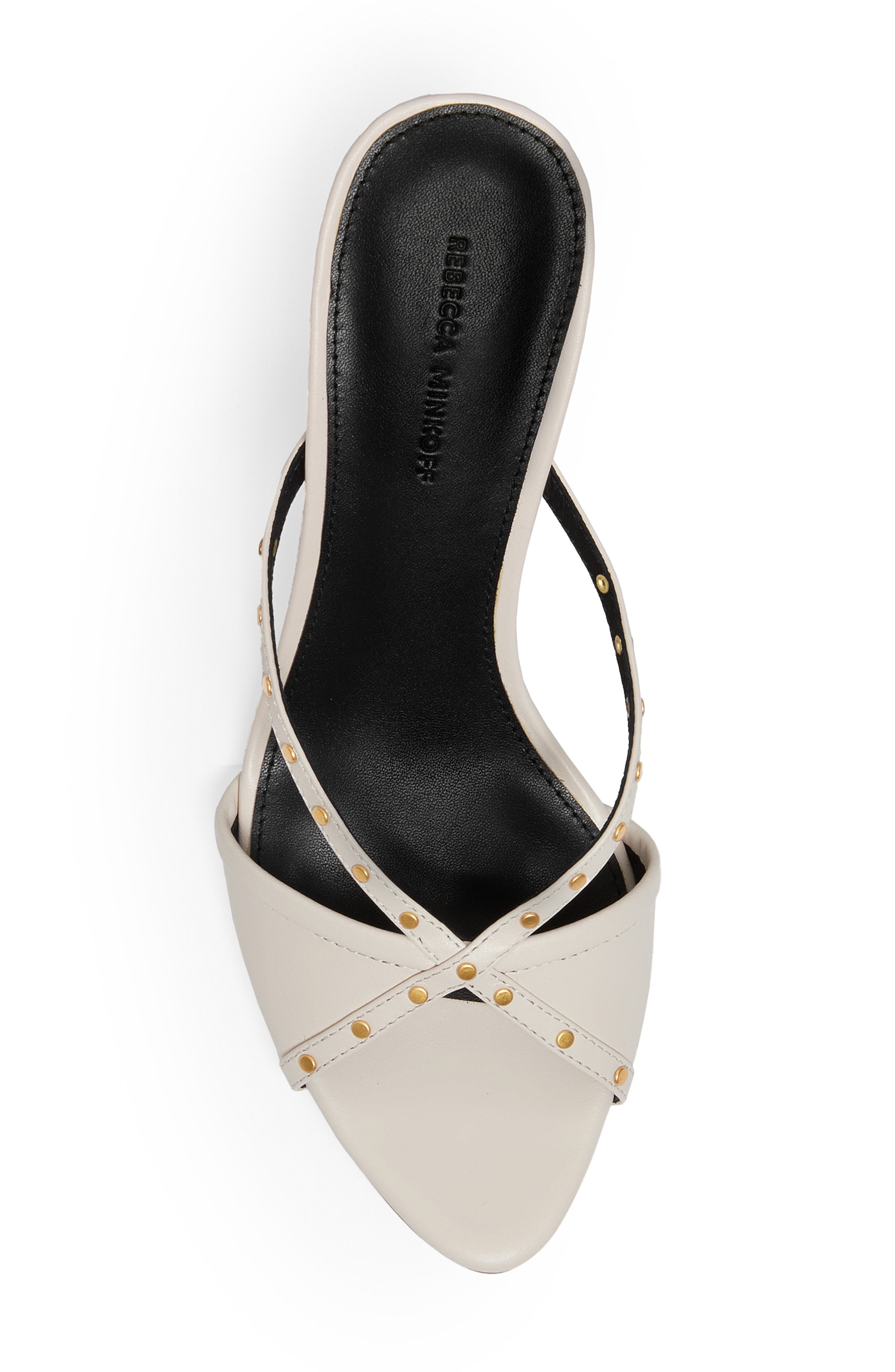 Rebecca Minkoff Studded Sandal, Alternate, color, Panna