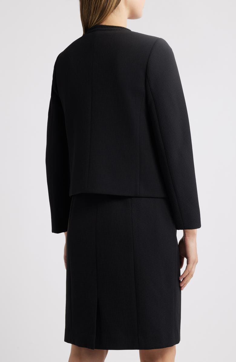 Anne Klein Five Button Collarless Blazer, Alternate, color, 