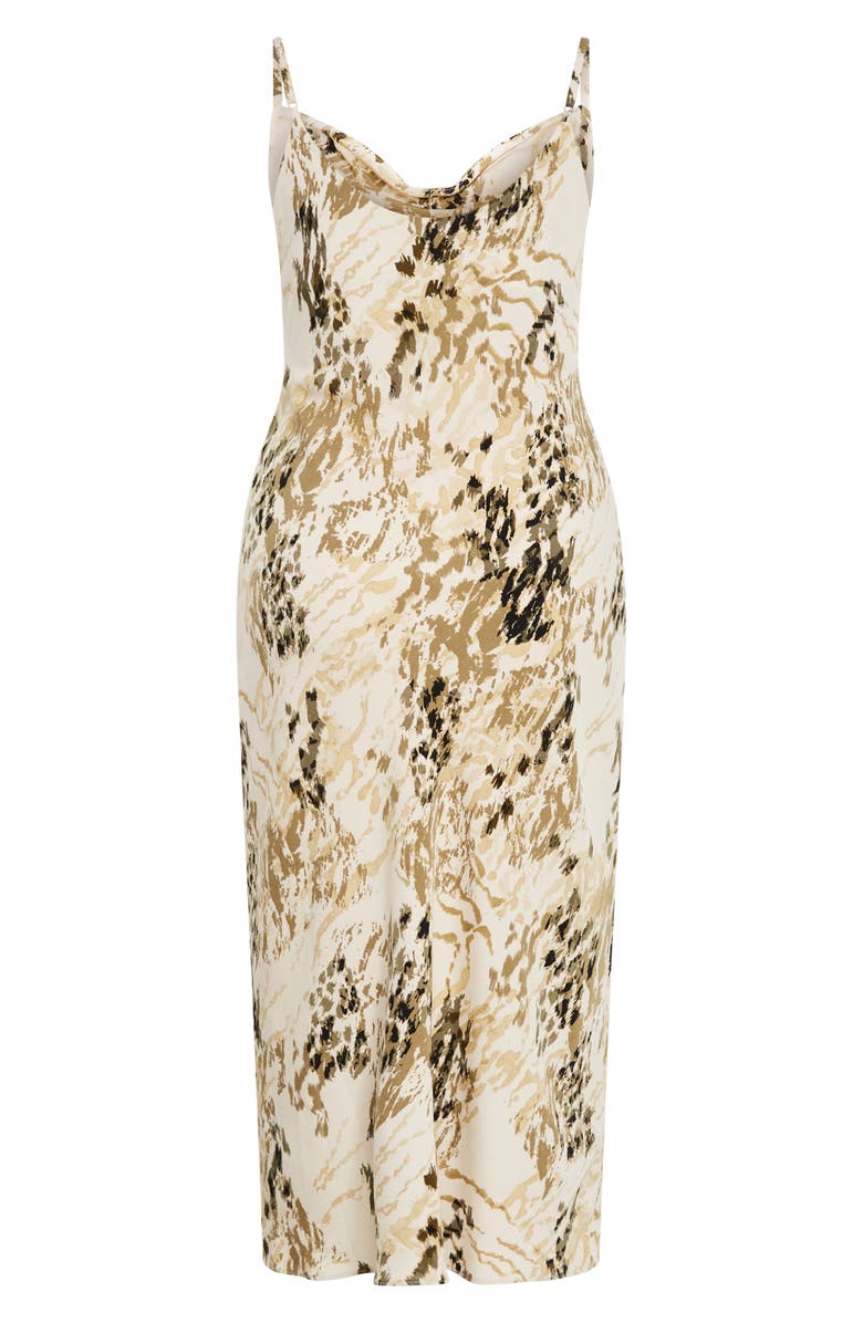 City Chic Bayley Cowl Neck Slipdress, Alternate, color, Skin