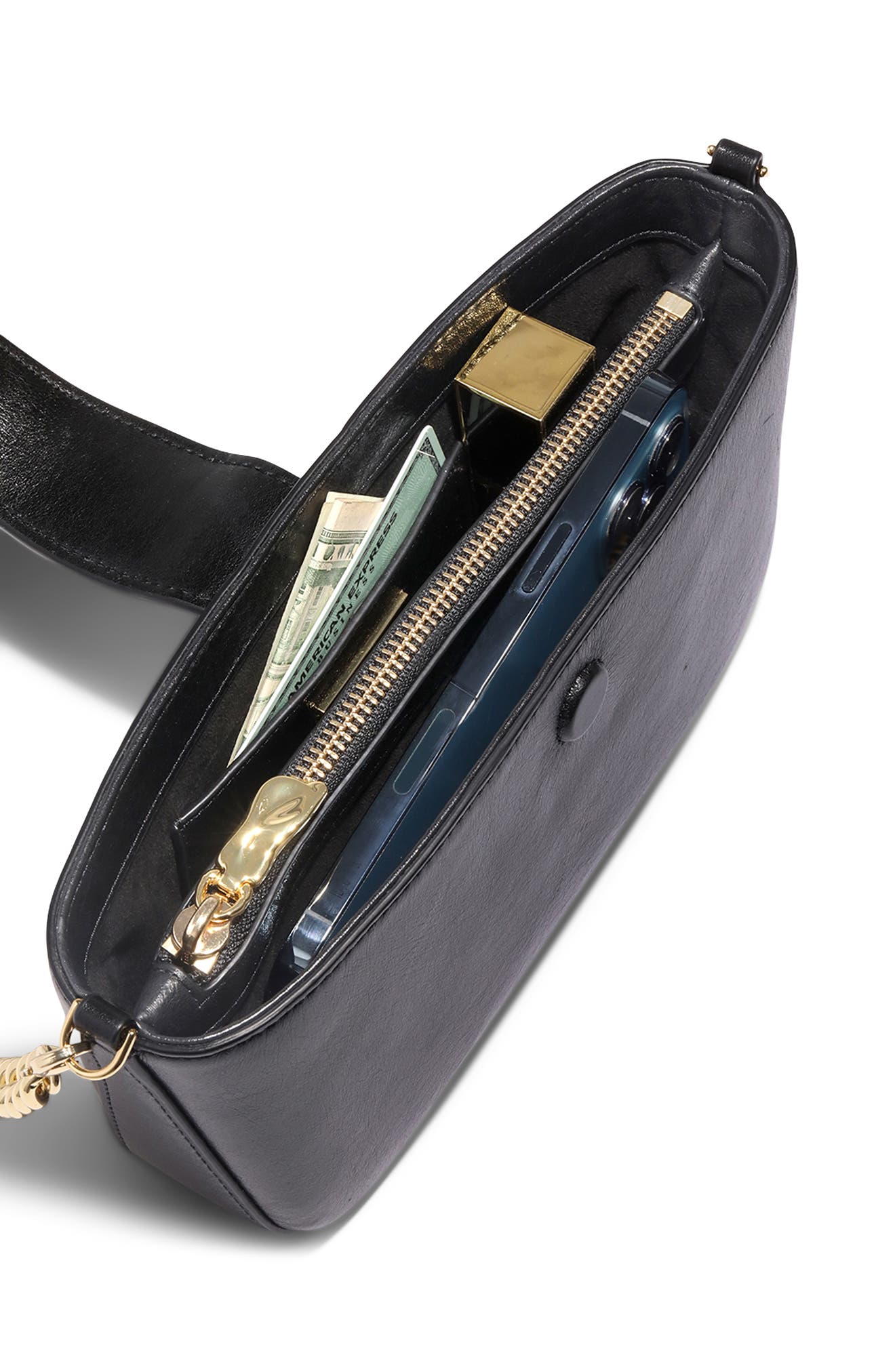 Alexis Bittar Crumple Leather Crossbody Bag, Alternate, color, 