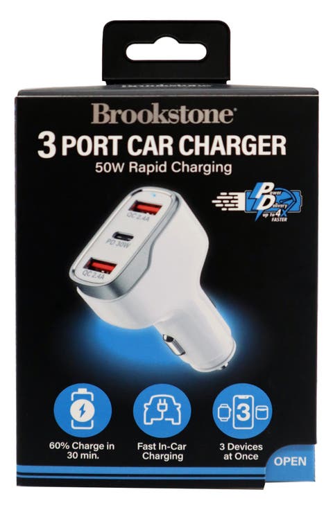 3-Port Car Charger