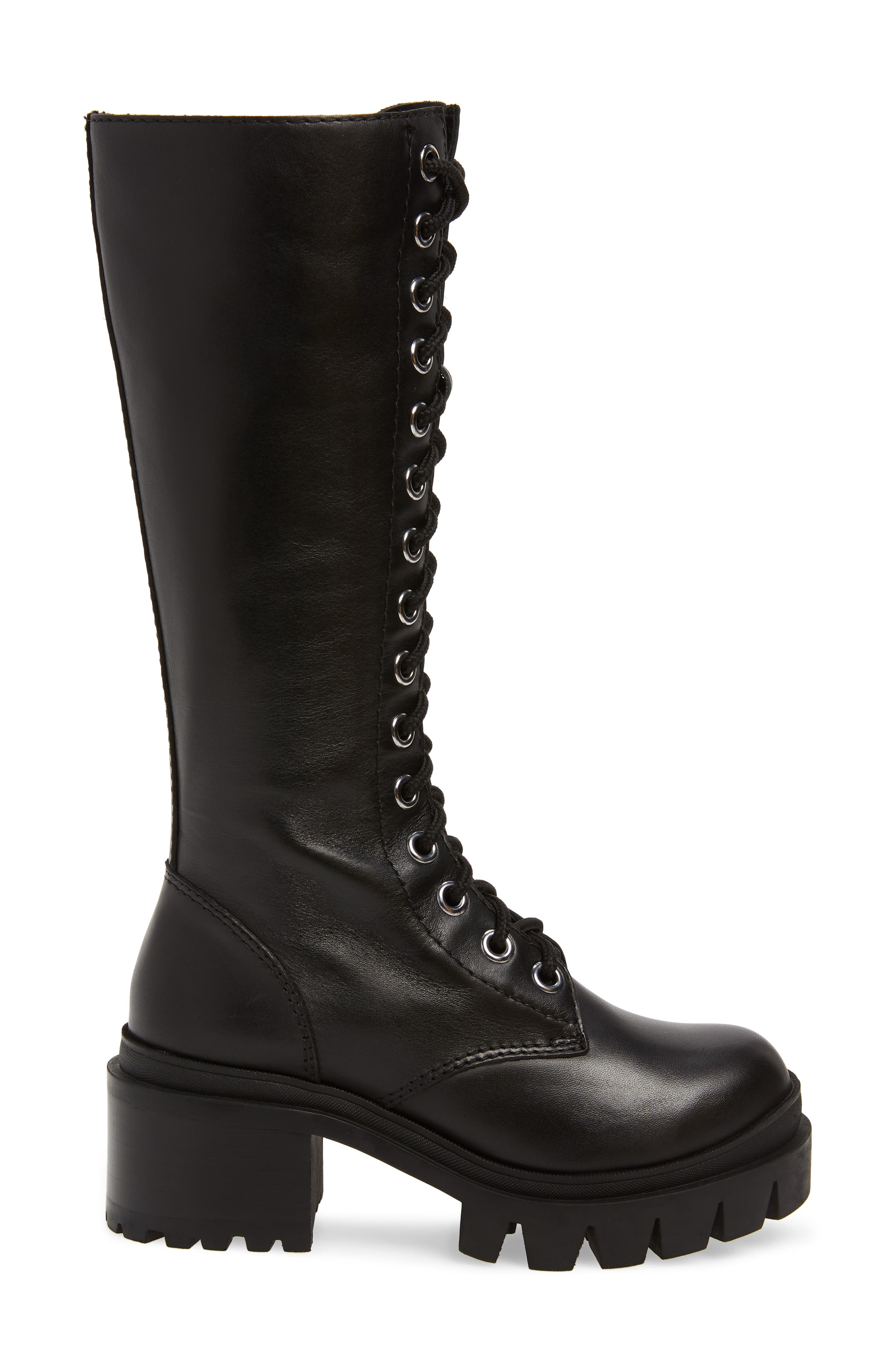 Plasma Lugged Platform Boot, Alternate, color, BLACK