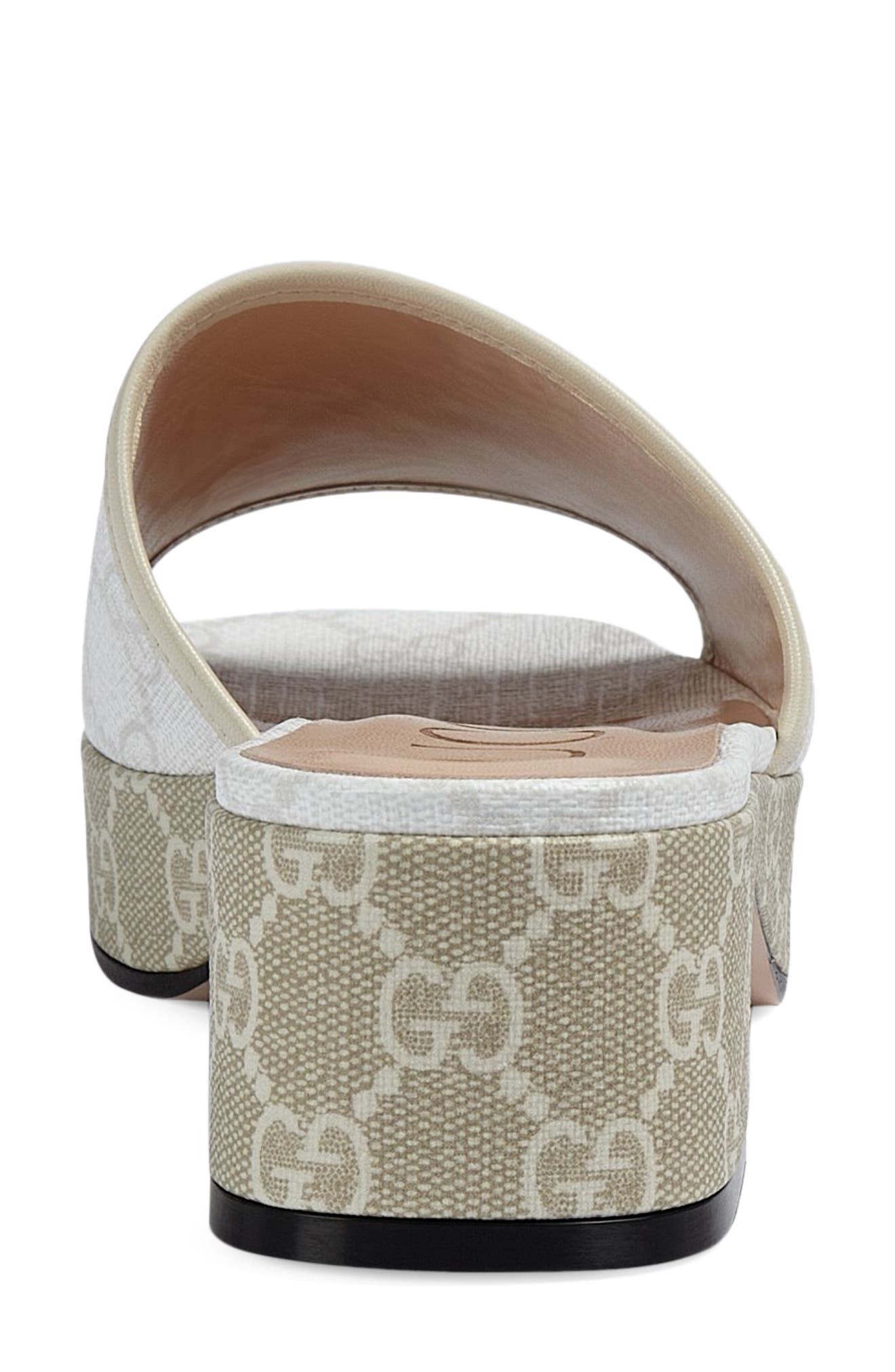 Gucci GG Supreme Canvas Slide Sandal, Alternate, color, 