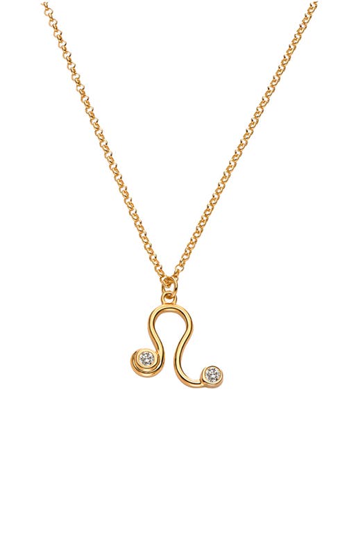 Oak & Luna Give Me A Sign Zodiac Name Necklace In Gold