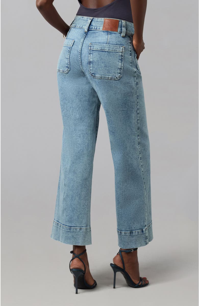 Lola Jeans Colette High Rise Wide Leg Jeans, Alternate, color, Morning Day Light