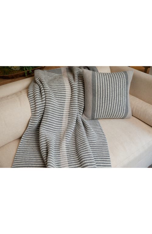 Barefoot Dreams Cozychic® Center Stripe Accent Pillow In Gray