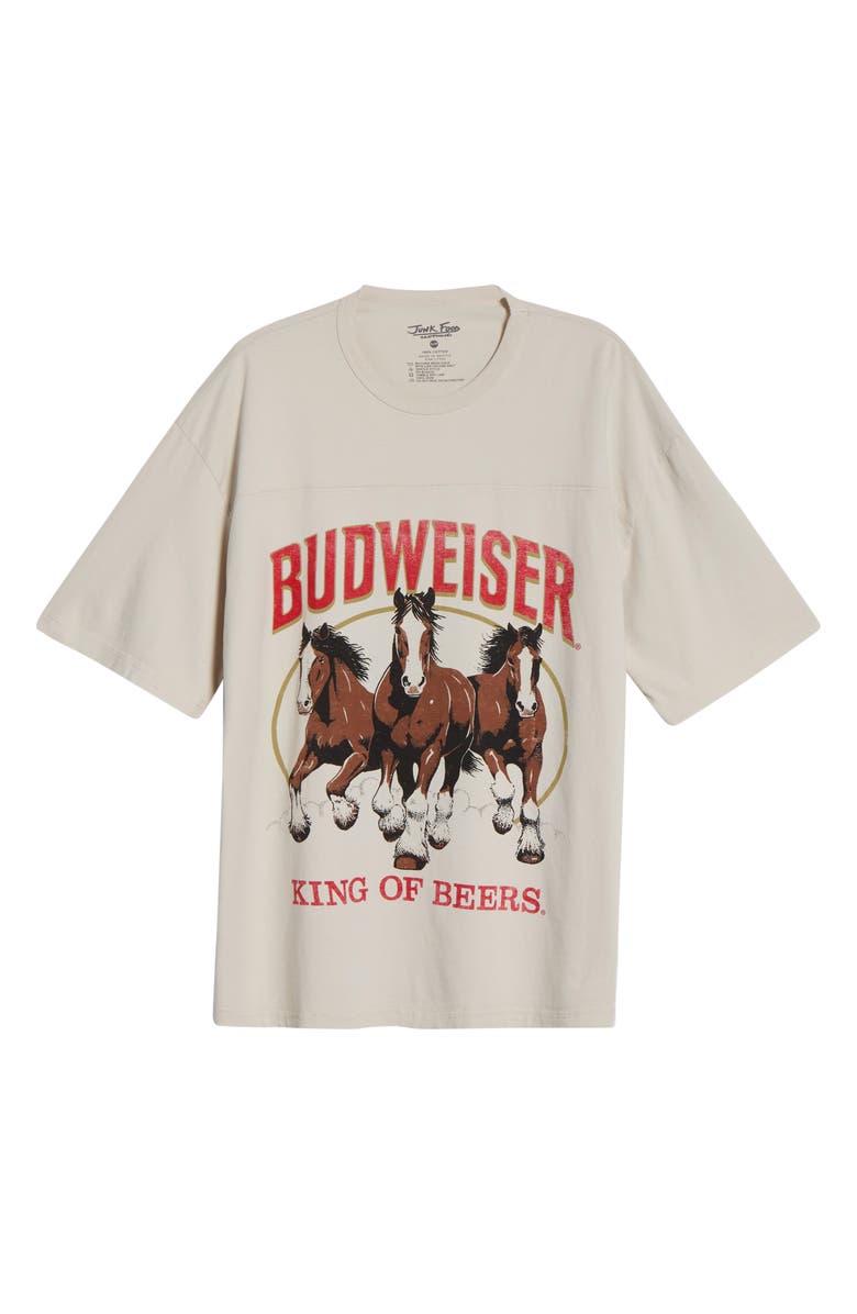 Junk Food Budweiser Graphic T-Shirt, Alternate, color, Birch