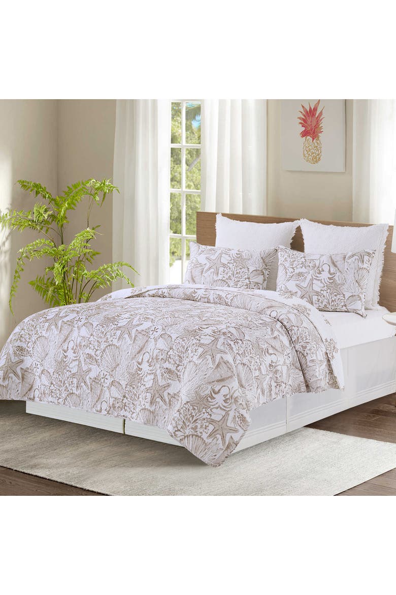 Barley Coast Bedding Quilt Collection, Alternate, color, Brown