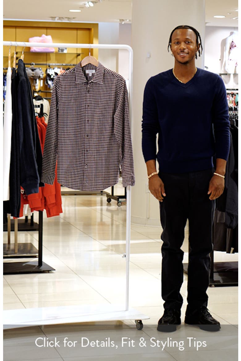 Check Cotton & Cashmere Button-Up Shirt video