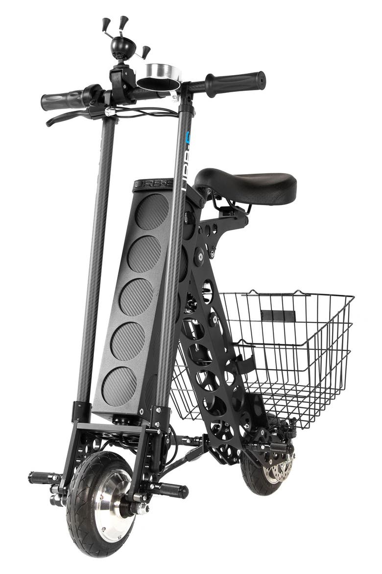 The Black Label City Edition Foldable Electric Scooter, Alternate, color, BLACK