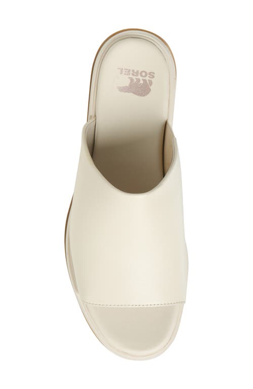 Sorel Dayspring Slide Platform Sandal In Chalk/gum 16
